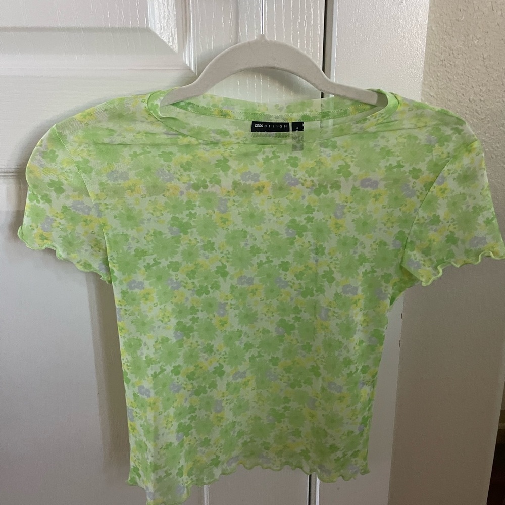 (New & Unworn) ASOS Mesh Floral Shirt Size 4